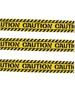 Zombie Prop Building-CAUTION-Barricade Fright Tape-Costume Party Decorat... - $2.94