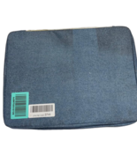 Sorbus Two layer Document Business Carry bags Large file folder Blue - $13.85