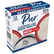 PUR Wide Mouth Canning Lid 12 Pk Single Package of 12 Lids - $4.99