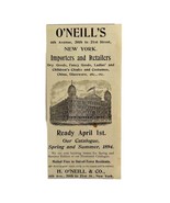 O&#39;Neill&#39;s Importers Retailers 1894 Advertisement Victorian New York City... - $27.41 CAD