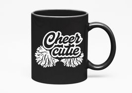 Make Your Mark Design Cheer Cute. Loud And Proud Cheerleading, Black 11oz Cerami - $21.77+