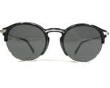 OMEGA Sonnenbrille OM 0014-H 05A Schwarz Silber Rund Rahmen mit Schwarz ... - $233.38