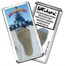 Wilmington, NC FootWhere® Souvenir Fridge Magnet. Made in USA - £6.24 GBP