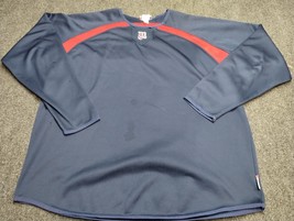 Majestic Minnesota Twins Baseball Shirt Adult 2XL XXL Blue MLB - £14.73 GBP