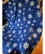 Frozen Plush Throw 46 x 60 Snowflakes Children Girl - $7.92