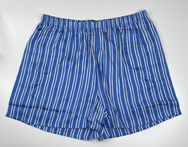 Ann Taylor Sleep NWT blue Striped XS high Rise Silky Pajama Shorts E4 - $17.81