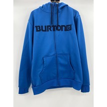 Burton MB Bonded Full Zip Hoodie Sz Men&#39;s S Blue Fleece Lined  - £18.40 GBP