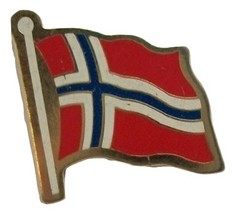 Norway Flag Hat Tac or Lapel Pin - $9.42 CAD