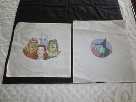 Unused WIZARD OF OZ &amp; WICKED WITCH OF THE EAST Counted Cross Stitch PANELS - $30.00
