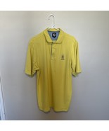 Footjoy Golf Polo Shirt Solid Yellow FJ Mens Size L Logo - €17,25 EUR