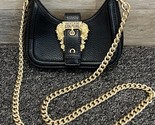 Versace Couture Jeans Black Crossbody Bag for Women Detachable Chain Strap - $116.09