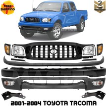 Front Bumper Primed &amp; Grille Assembly Kit For 2001-2004 Toyota Tacoma - £395.44 GBP