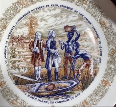 Darceau~Limoges Lafayette Legacy  8.5 inch plates depicting scenes of Am... - $12.95