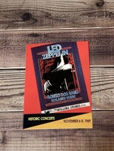 1991 Pro Set Super Stars MusiCards Historic Concerts Led Zeppelin Card #258 - $1.50