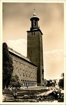 Vtg Postcard RPPC 1930s Vintage Stockholm Sweden Stadshuset UNP - £10.55 GBP