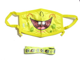 Sponge Bob Children&#39;s Face Mask Washable w/Removable Strap NEW SEALED BAG - $5.31