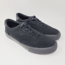 Lugz Mens Sneakers Size 9 M Black Casual Canvas Shoes MFLIPC-001 - £25.06 GBP