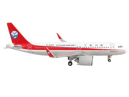 Airbus A320neo Commercial Aircraft Sichuan Airlines White w Red Stripes Tail 1/4 - £42.84 GBP