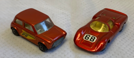 Vtg 1970 Matchbox Lesney Car Lot Racing Mini &amp; Porsche 910 1:64 Superfast - £23.87 GBP