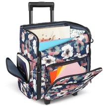 Rolling Craft Bag, Scrapbook Tote Bags With Wheels, Teacher Rolling Cart... - $104.49