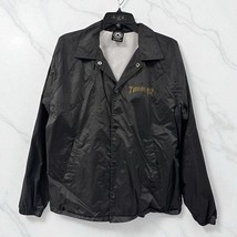Thrasher Magazine Pentagram Black Gold Snap Up Windbreaker Jacket Men’s ... - $926.53 MXN
