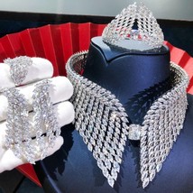 Bollywood Style Silver Plated Necklace Ring Fashion Bracelet CZ  Jewelry... - $284.99