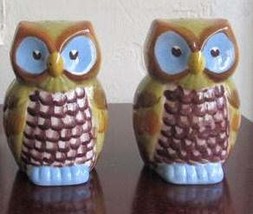 Vintage Alco Industries Handmade and Handpainted &quot;OWLS&#39;s&quot; Salt &amp; Pepper ... - £27.51 GBP