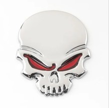 Silver Auto Stickers   Skeleton  Emblem Decal Motorcycle Modified Car Accessorie - £74.49 GBP