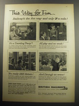 1957 British Railways Ad - This way for fun - £14.48 GBP