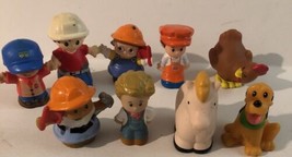 Little People lot of 9 Toys Figures People Animals T5 - £11.86 GBP