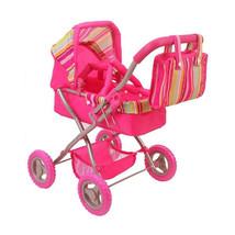 Small Dolls Pram with Removable Carrier (Pink) - £66.00 GBP