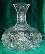 Vintage 1880's American Brilliant Cut Crystal Glass Water Wine Decanter - $125.00