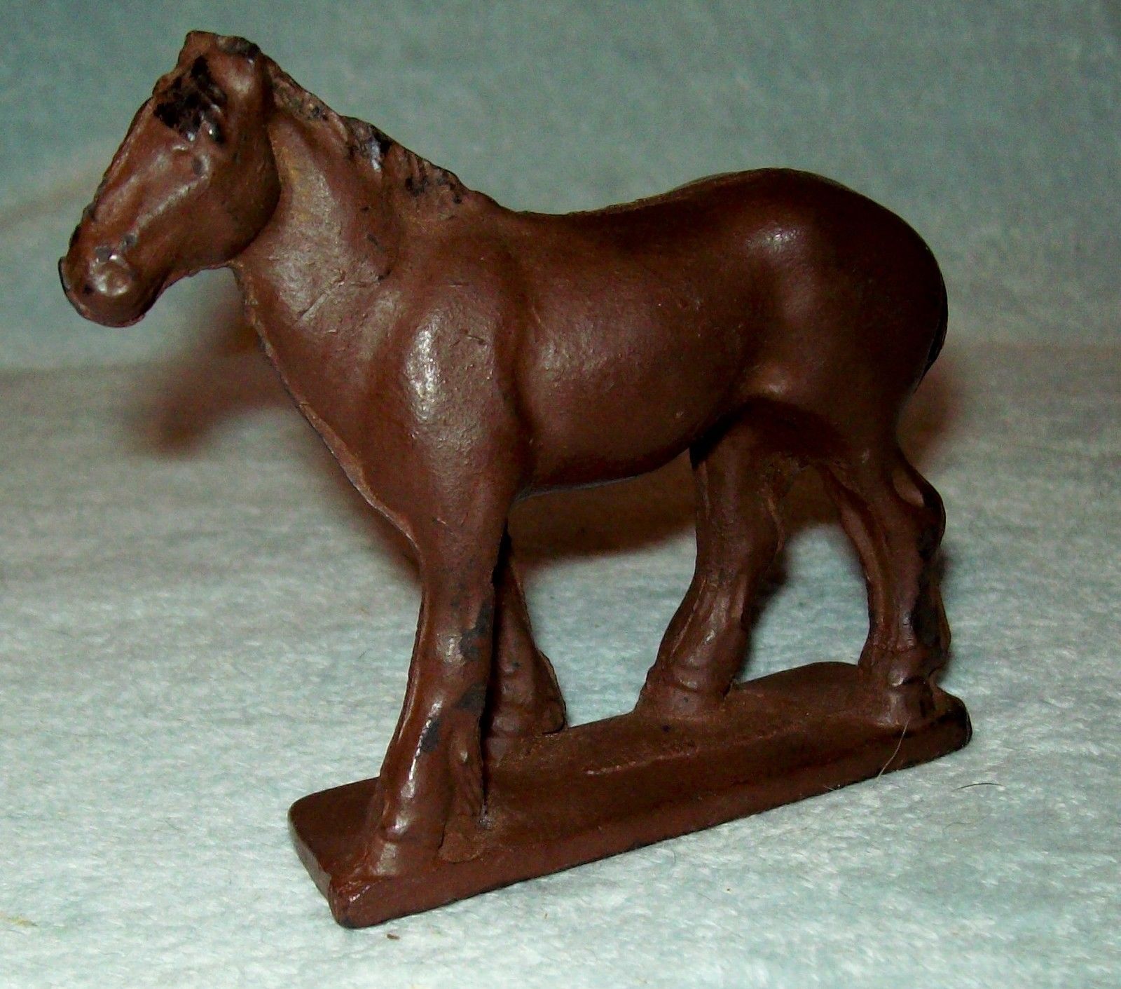Auburn Rubber Draft Horse Vintage made In IN USA AUB RUBR  4" Long 3 1/2" Tall - $5.00