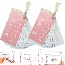 2 Pcs Creative Mini Sewing Book Embroidery for Beginners, Elevate Your S... - £17.72 GBP