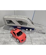 Little Tikes (No Truck) Big Car Carrier Trailer Hauler with Red Sports C... - $54.60 CAD