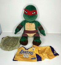 Lakers TMNT Raphael Los Angeles Build A Bear Plush Stuffed Animal Turtle 19&quot; - £38.91 GBP