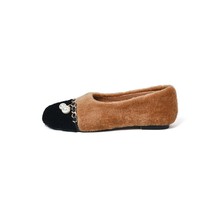 New Autumn Winter Women Ballet Flats Round Toe Slip-On Women Shoes Casual String - £94.66 GBP