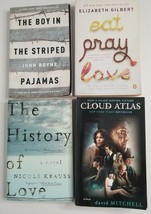 4 NY Bestsellers Fiction Books Lot: Gilbert Krauss Boyne Mitchell Eat Pray Love - £7.82 GBP