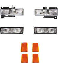 Headlights For Chevy Truck 1994-1998 Tahoe Suburban 94-99 Signals Reflectors - £124.70 GBP