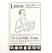 Linene Collars &amp; Cuffs 1899 Advertisement Victorian Reversible Collar Co... - $370.74 MXN