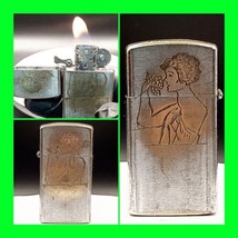 Naughty Vintage Lighter With Zippo Insert - Vietnam War Time - Risqué - Working  - £46.51 GBP