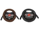 Pig Hog PHM20BRD Black/Red Woven High Performance XLR Microphone Cable, ... - £21.73 GBP