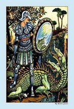 Prince Cheri and the Dragon by Walter Crane - Art Print - £17.57 GBP+