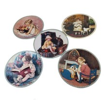 Lot 5 Limited Edition Knowles Plates Jessie Willcox Smith Yesterday&#39;s In... - $56.06