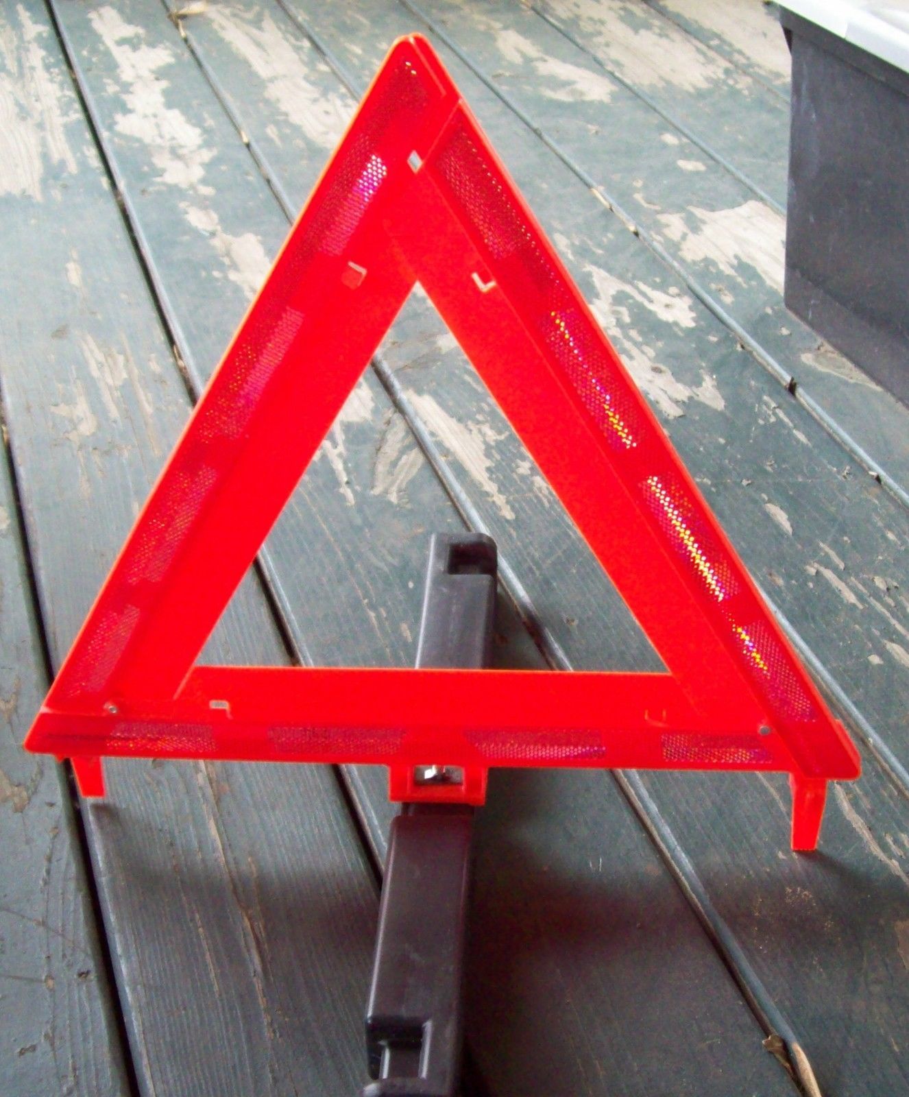 Warning Triangle Flare Kit 3 pc with case unused James King Co mod 1005 - $15.00