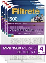 Healthy Living Ultra Allergen Filtrete 20X30X1 Furnace Air Filter Mpr 1500 Merv - £94.78 GBP
