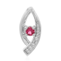 Jewelry of Venus fire Pink spinel silver pendant - £616.42 GBP