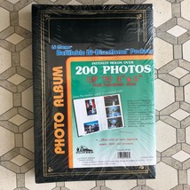 Black Le memo Bi-Directional Photo Album w/ 200 Pockets - NEW OLD STOCK - $29.69