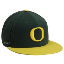 Nike Oregon Ducks Player&#39;s True Swoosh Flex Hat - Green 2992 - $14.84