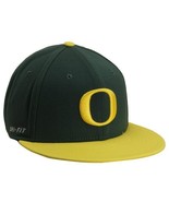 Nike Oregon Ducks Player&#39;s True Swoosh Flex Hat - Green 2992 - £11.86 GBP